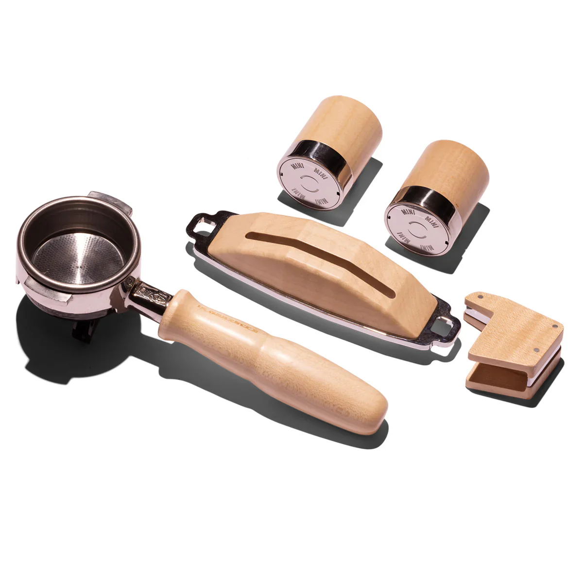 LA MARZOCCO LINEA MINI 1 PADDLE SILVER AND ROSE WOOD