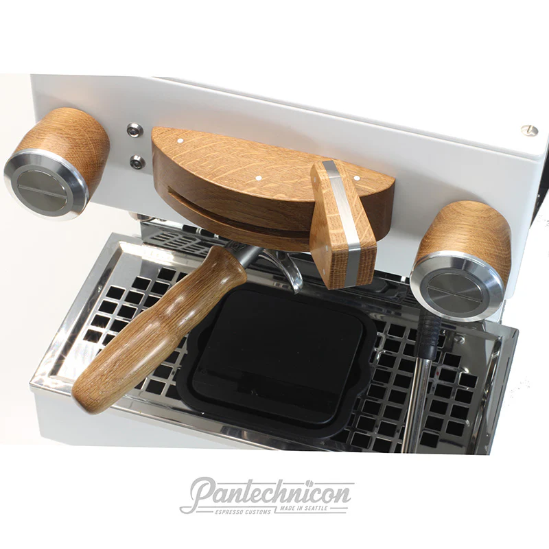 LA MARZOCCO LINEA MINI 1 GROUP HEAD COVER (OAK) QUATER ROUND