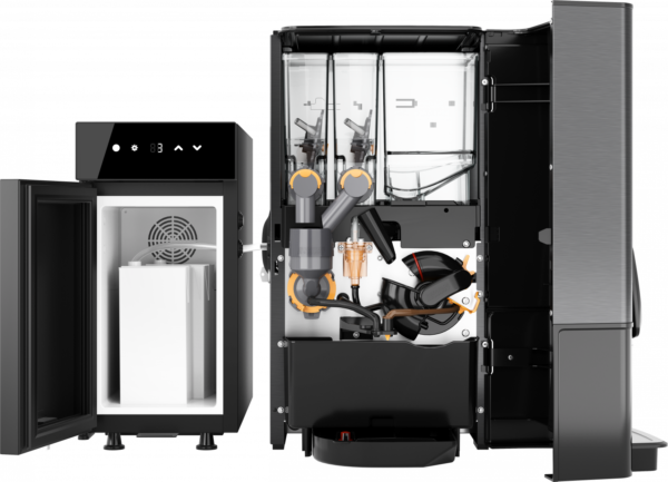 e6d54c54cadd369d3297b85fe54ca4fe0d1f3206 PHO PRO Sego 12L with milk fridge open HD